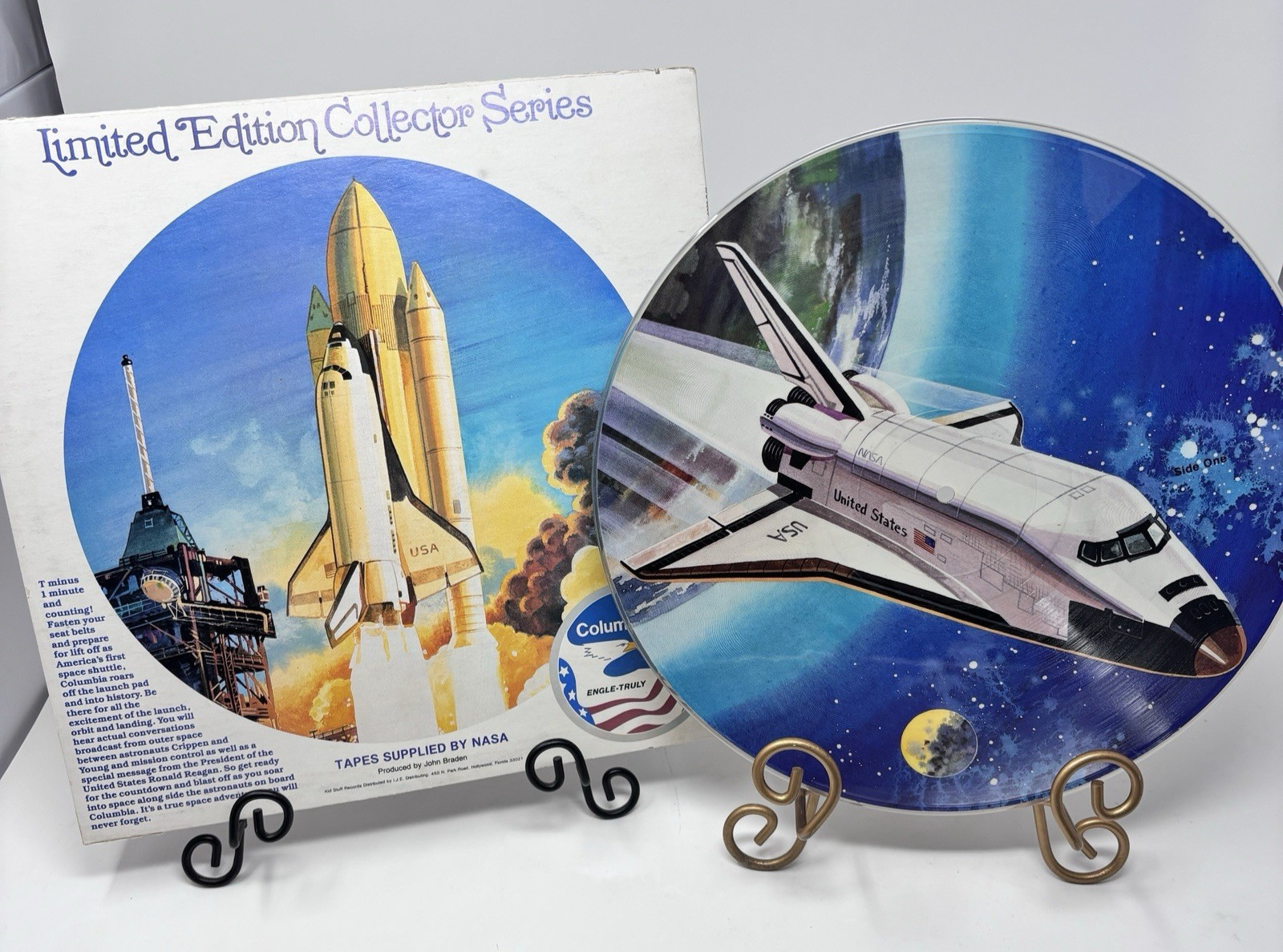 Space Shuttle Columbia  33 Vinyl Record Tapes from Nasa Limited Edition Space