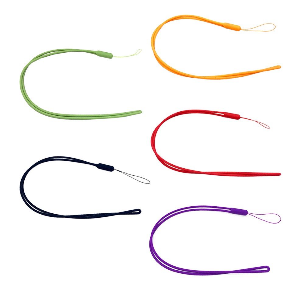 5Pcs Creative Silicone Phone Lanyard Hanging Rope Durable Assorted Colors