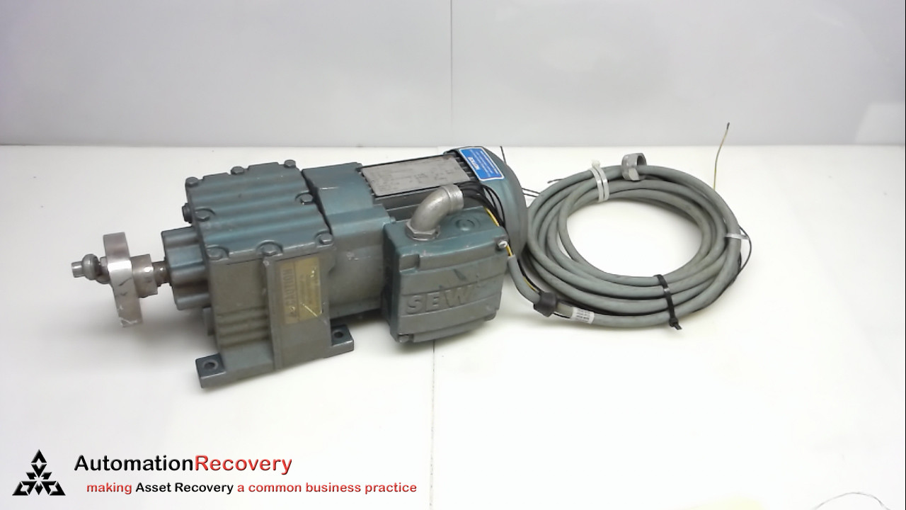 SEW EURODRIVE R17 ER63S4, MOTOR, SINGLE PHASE, RPM: 1720/68, 115V #244995