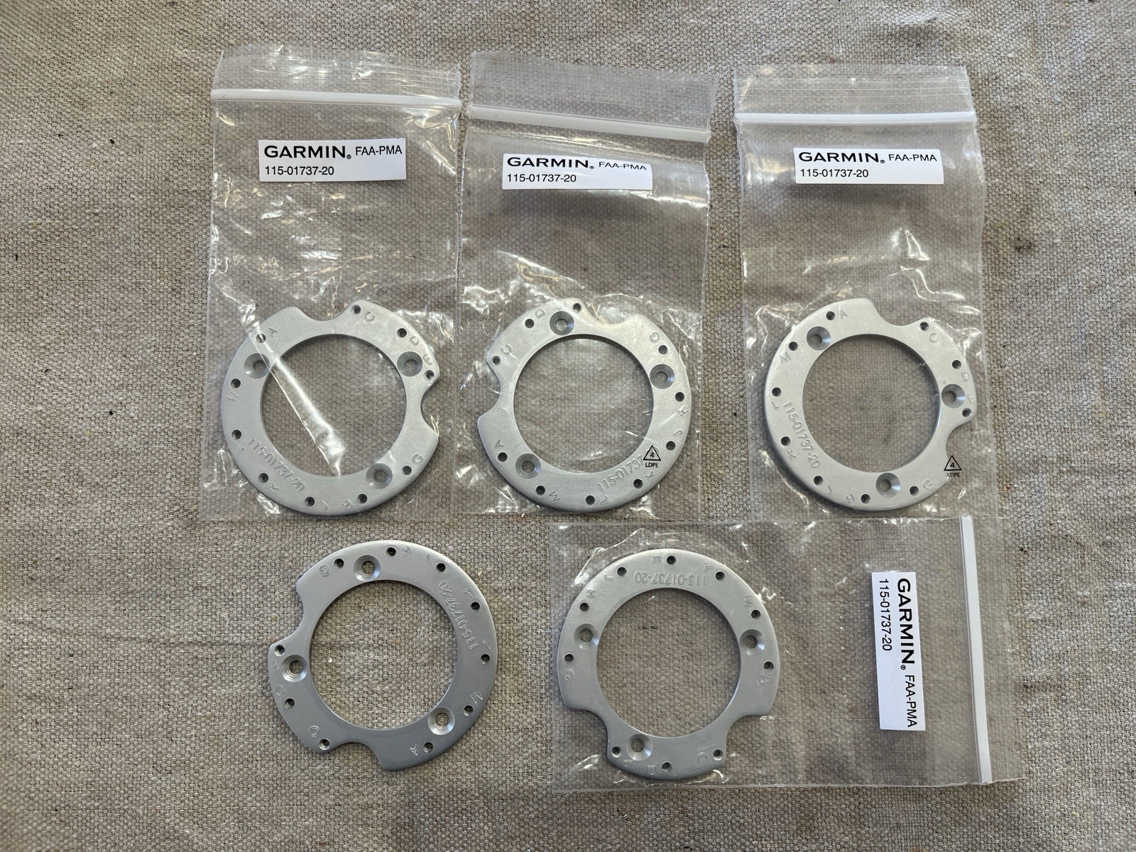 Garmin GSA 28 (GFC 500) Servo Cable Guard Base Ring P/N 115-01737-20 — 1 Ea.