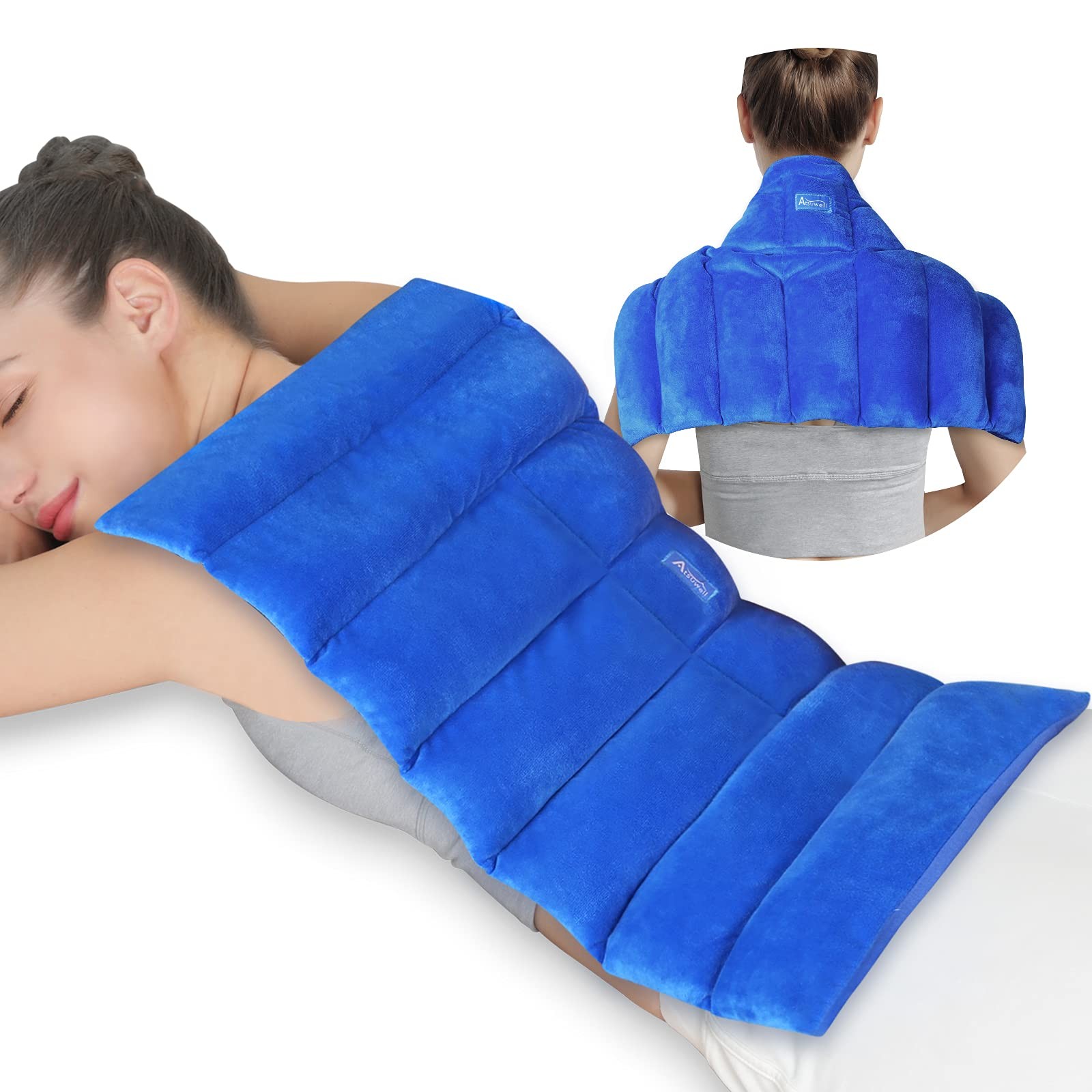 Large Microwave Heating Pad for Back, 22 x 13 '' Full Back Heat Pad Microwava...