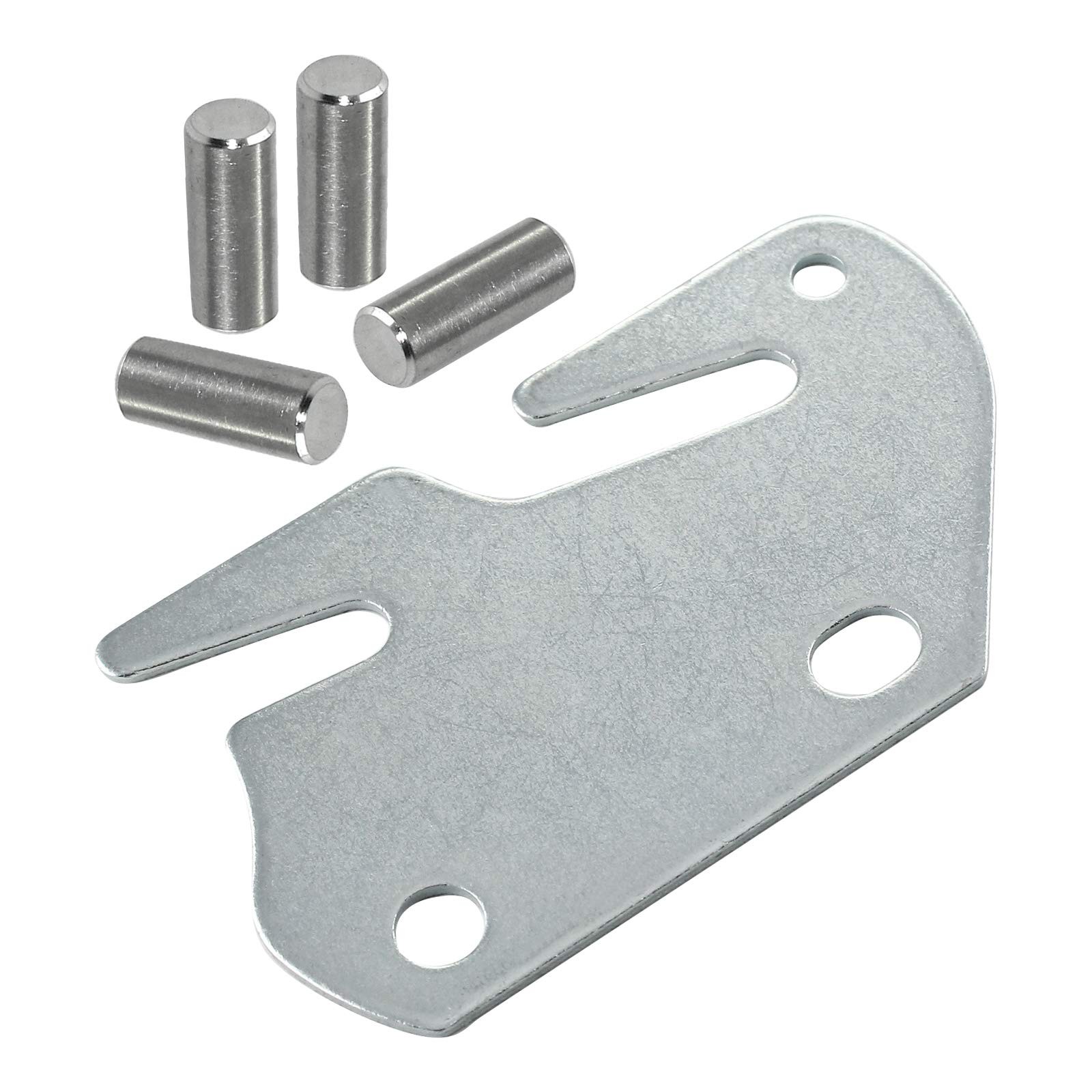 Bed Frame Hook Plates 4 Pack Wooden Bed Rail Brackets with Pins Set