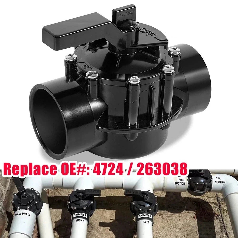 4724 2Port 1.5 to 2Inch Positive Seal Valve Replace for Jandy Spa Diverter Valve