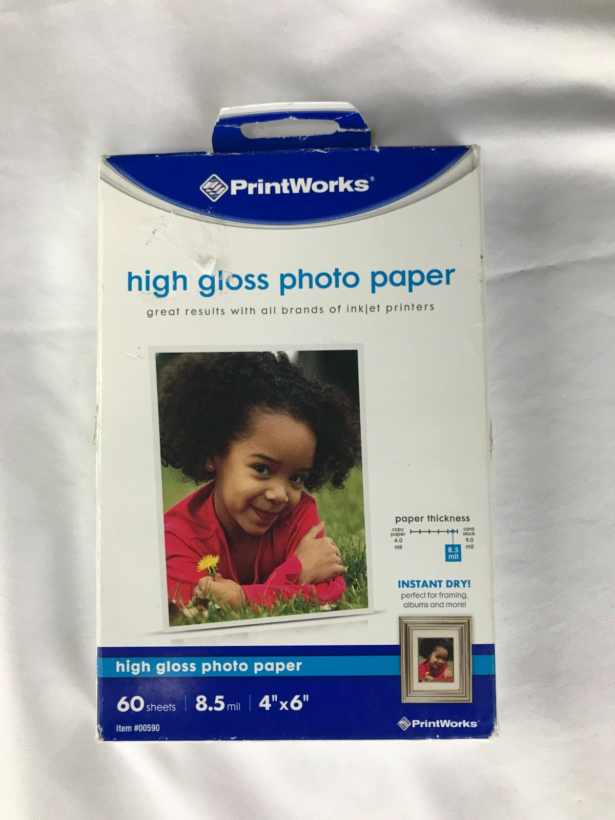 PrintWorks Photo Paper | 4x6" | High Gloss | White | 60 Sheets