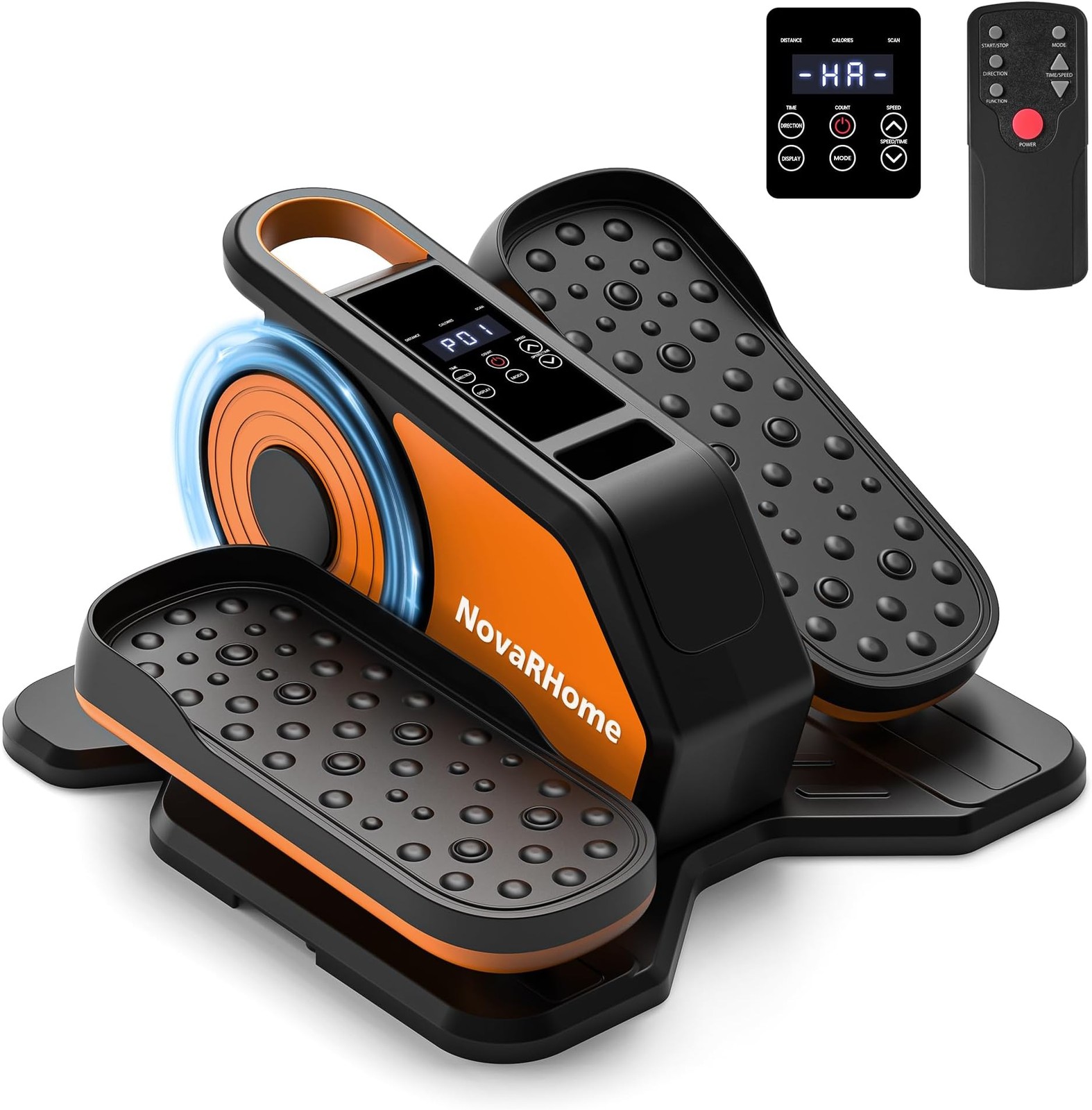 Under Desk Elliptical Machine, Quiet & Portable Electric Machine Seated Pedal...