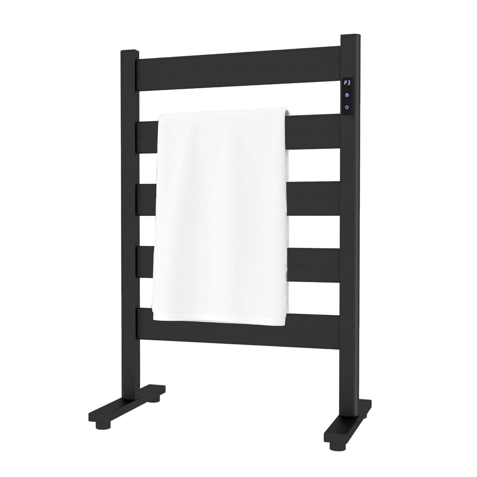 Freestanding Towel Warmer – 5-Bar Heated Towel Rack with Timer & Adjustabl