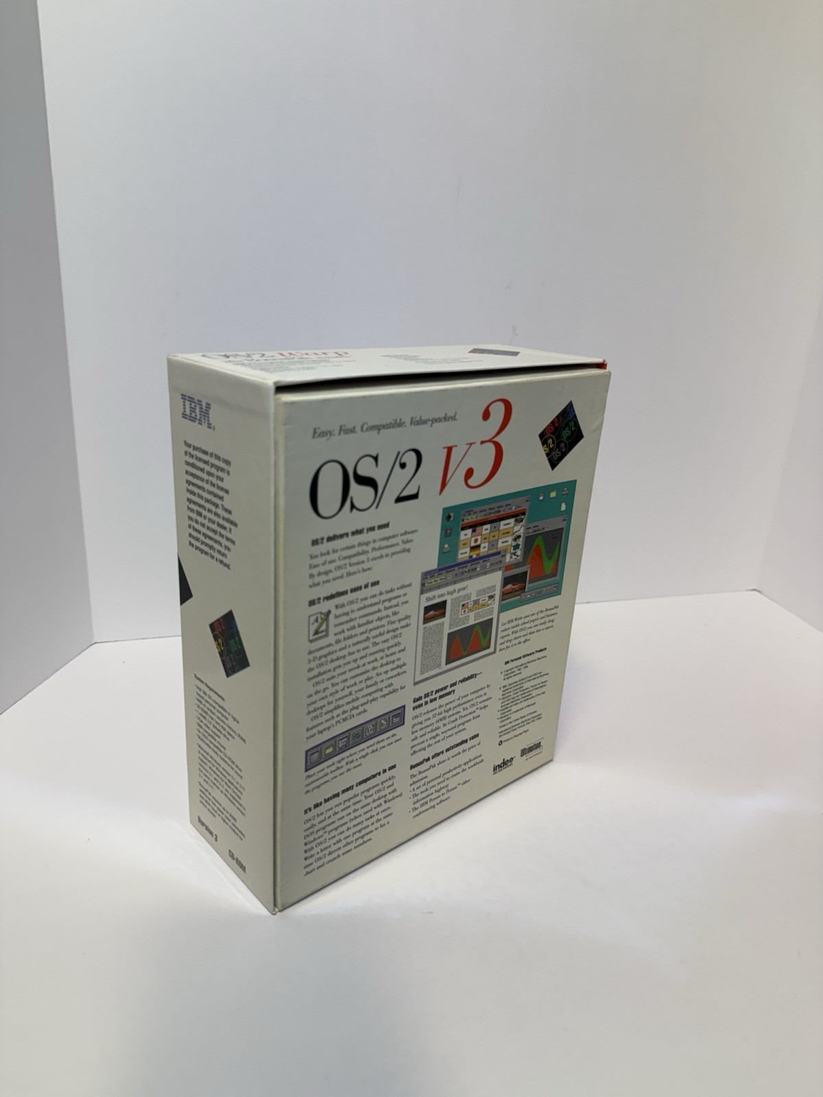 IBM OS/2 WARP Version 3 Plus BonusPak With Floppy Discs Red Spine