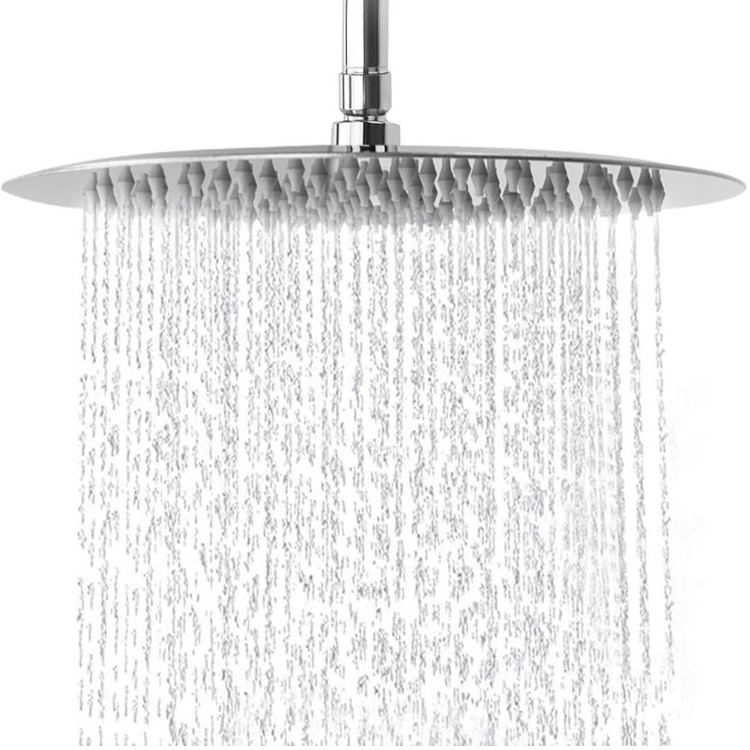 NearMoon Rain Shower Head Ultra Thin High Flow Chrome 10 Inch