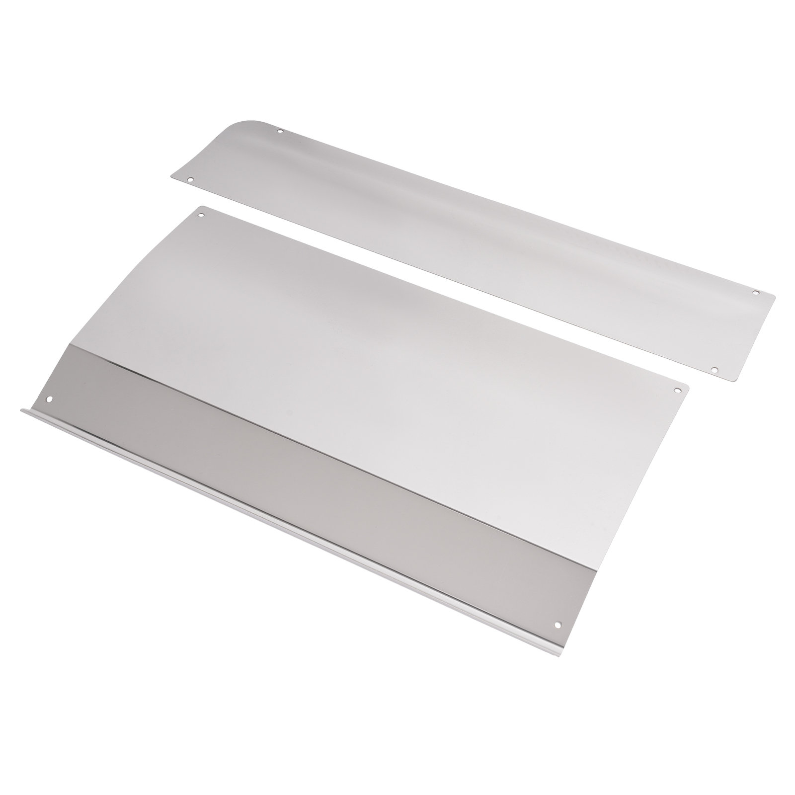 2Pcs Front Upper & Lower Kick Step Plate Panel Silvery For Kenworth T680