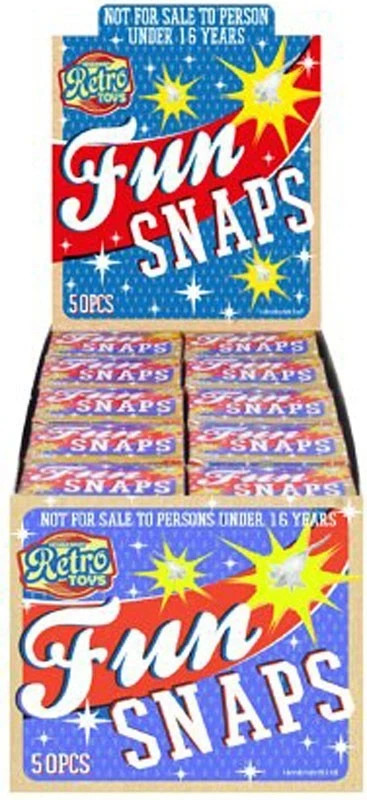 HENBRANDT 250 Fun Snaps Party Bangers Bang Snaps Bonfire Night (5 boxes)
