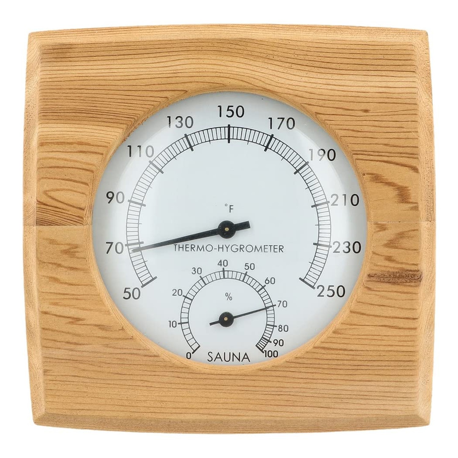 Homaisson 2 in 1 Wooden Sauna Hygrothermograph, Sauna Thermometer and Hygrome...