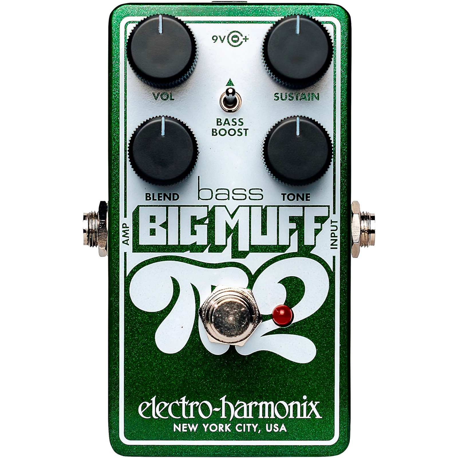Electro-Harmonix Nano Bass Big Muff Pi 2 Fuzz/Boost Bass Effects Pedal