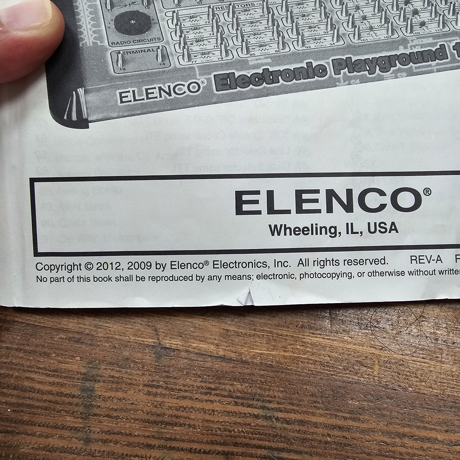 ELENCO EP-130 Instruction Manual Only Electronic Playground Learning Center