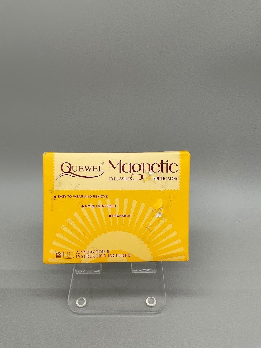 Quewel Magnetic Eyelashes Kit with Applicator Reusable Black New with Box