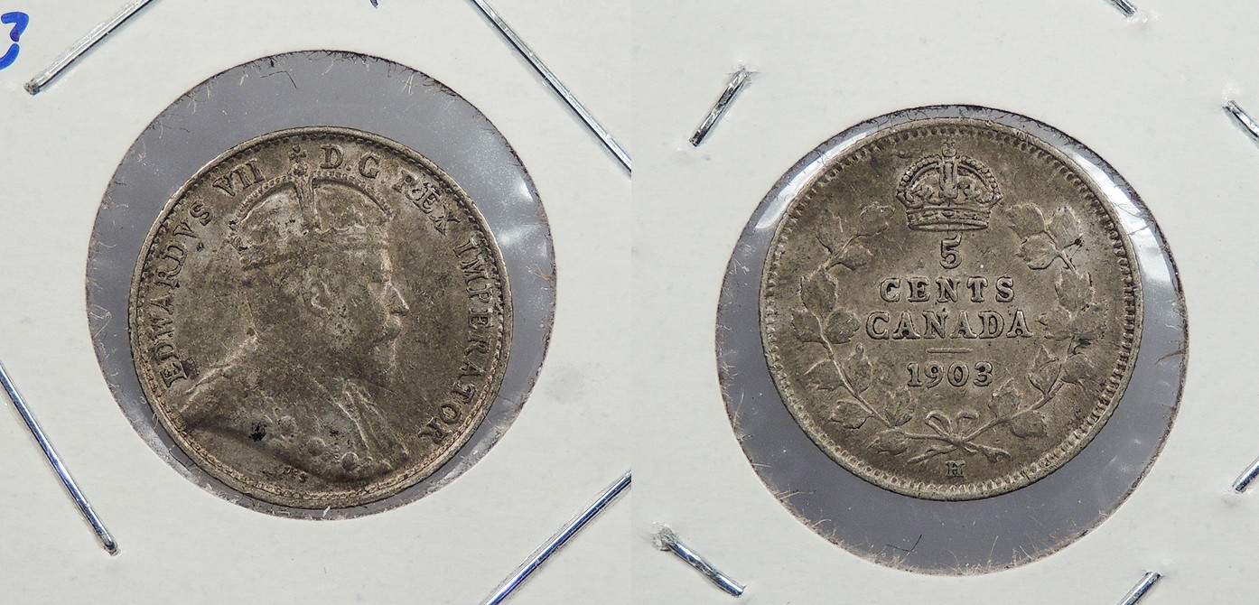 CANADA 1903-H 5 Cents Edward VII #WC99999