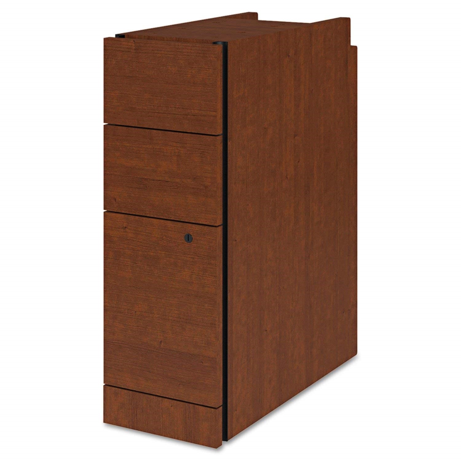 HON 10500 Series Narrow Profile Pedestal, 2 Box/1 File Drawer, 9-1/2"W, Cognac
