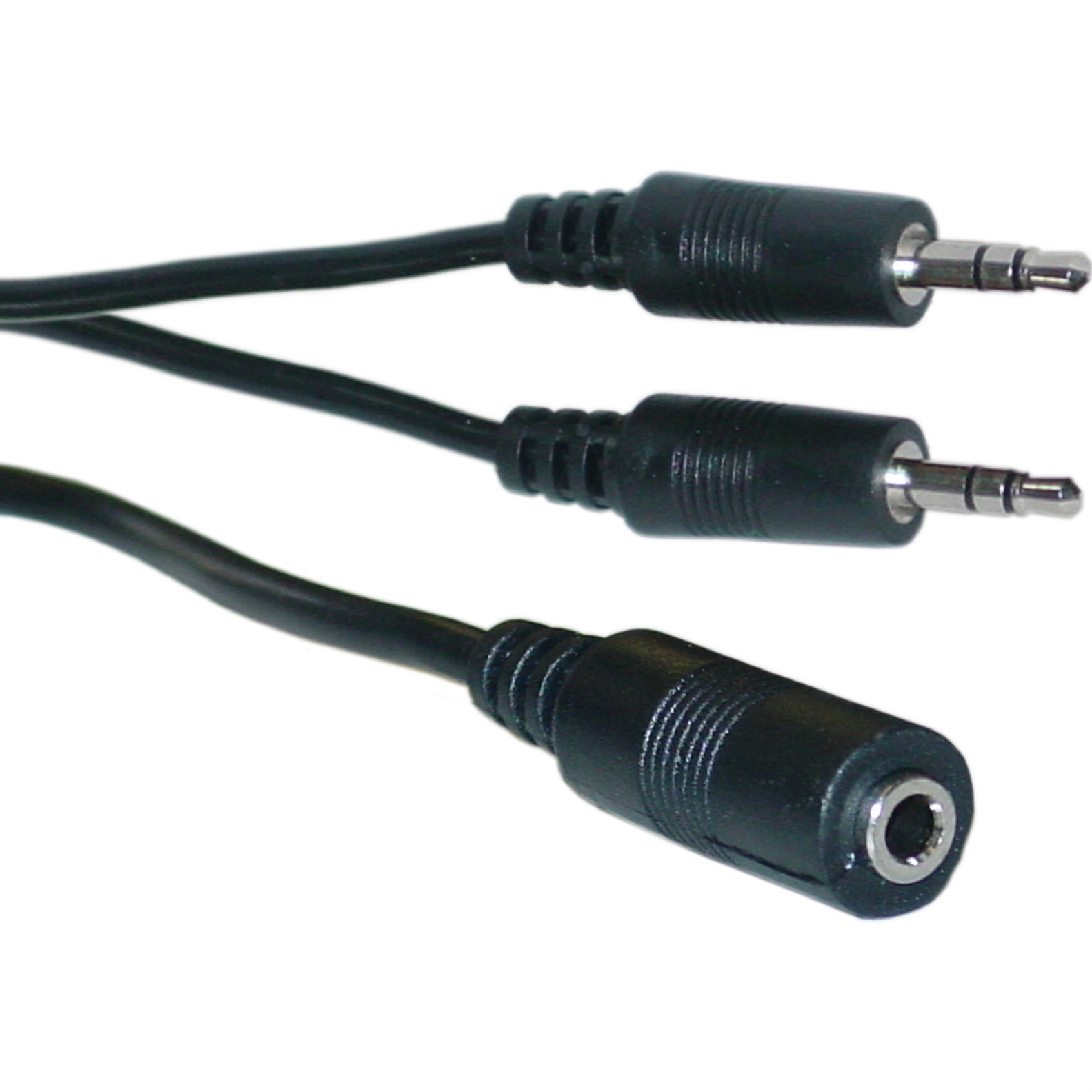 6in 2 x 3.5mm Stereo Male / 3.5mm Stereo Female, 6 inch 30S1-35260