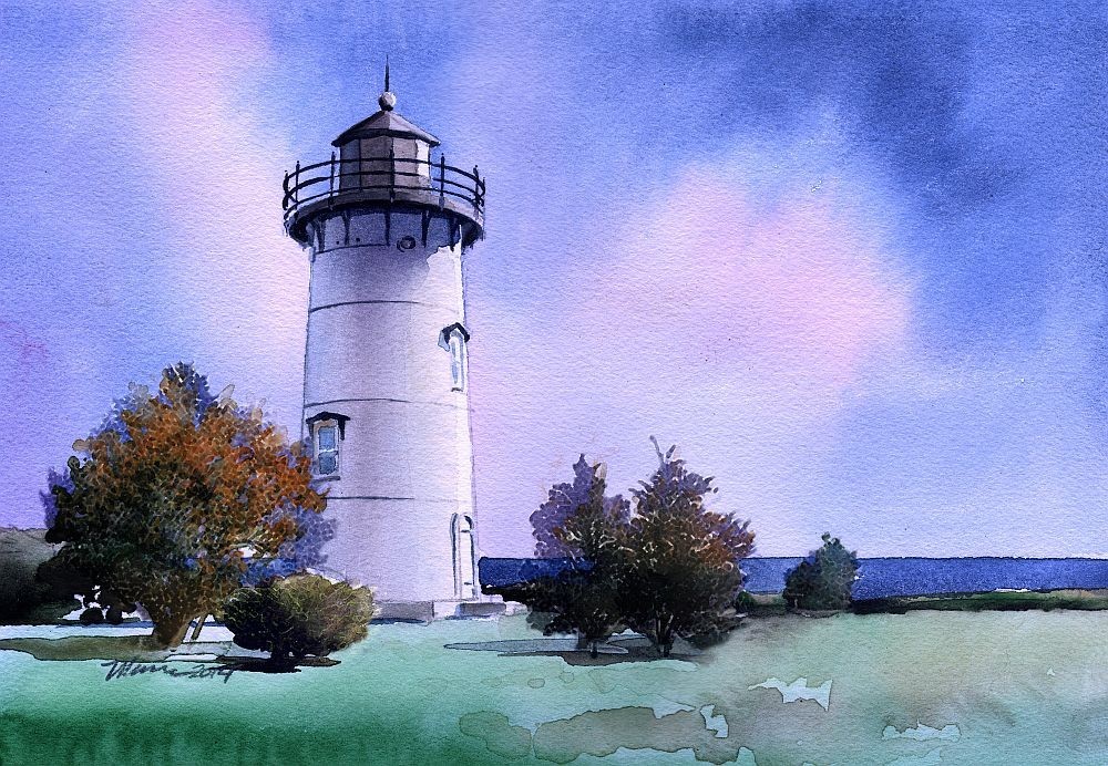 East Chop Lighthouse Oak Bluffs Martha's Vineyard Massachusetts Notecards