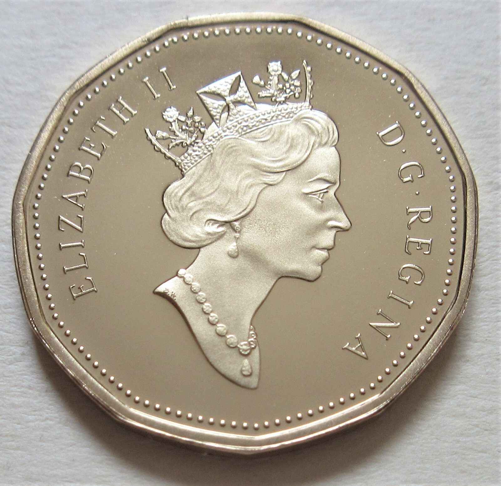 1998 Canada PROOF Loonie One Dollar Coin. UNC. $1 Loon