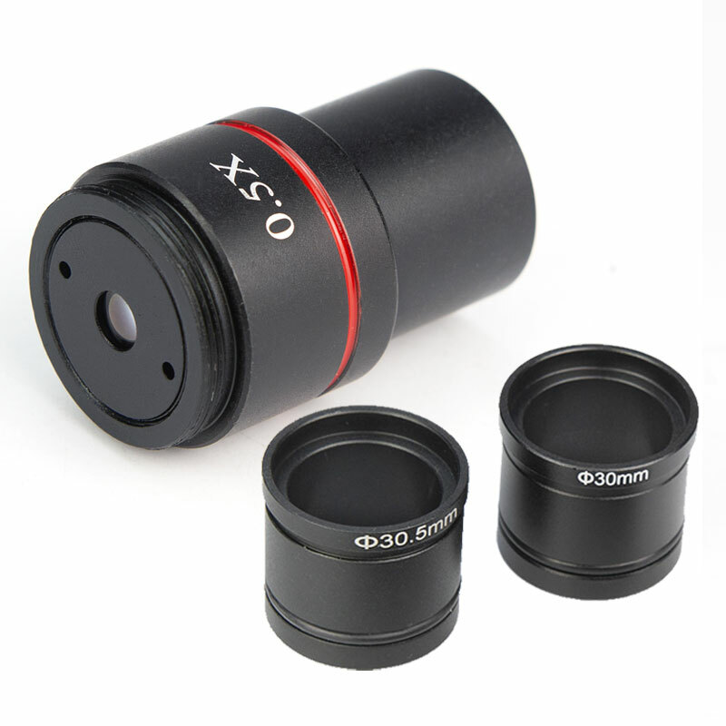 0.5X Microscope Eyepiece adapter CCD Camera Lens with 30 30.5mm Adapter Ring
