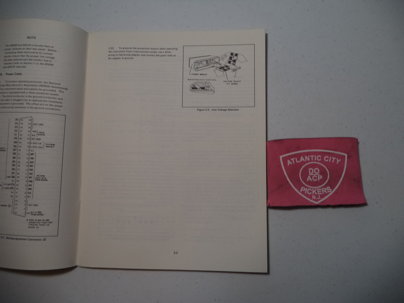 HEWLETT PACKARD MULTIPROGRAMMER INTERFACE MODEL 59500A OPERATING, SERVICE MANUAL