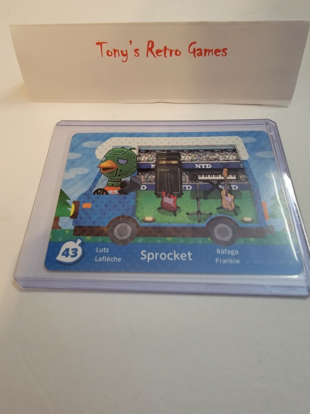!SUPER SALE! *EUROPEAN* 43 SPROCKET WELCOME HOME ANIMAL CROSSING RV CARD!!