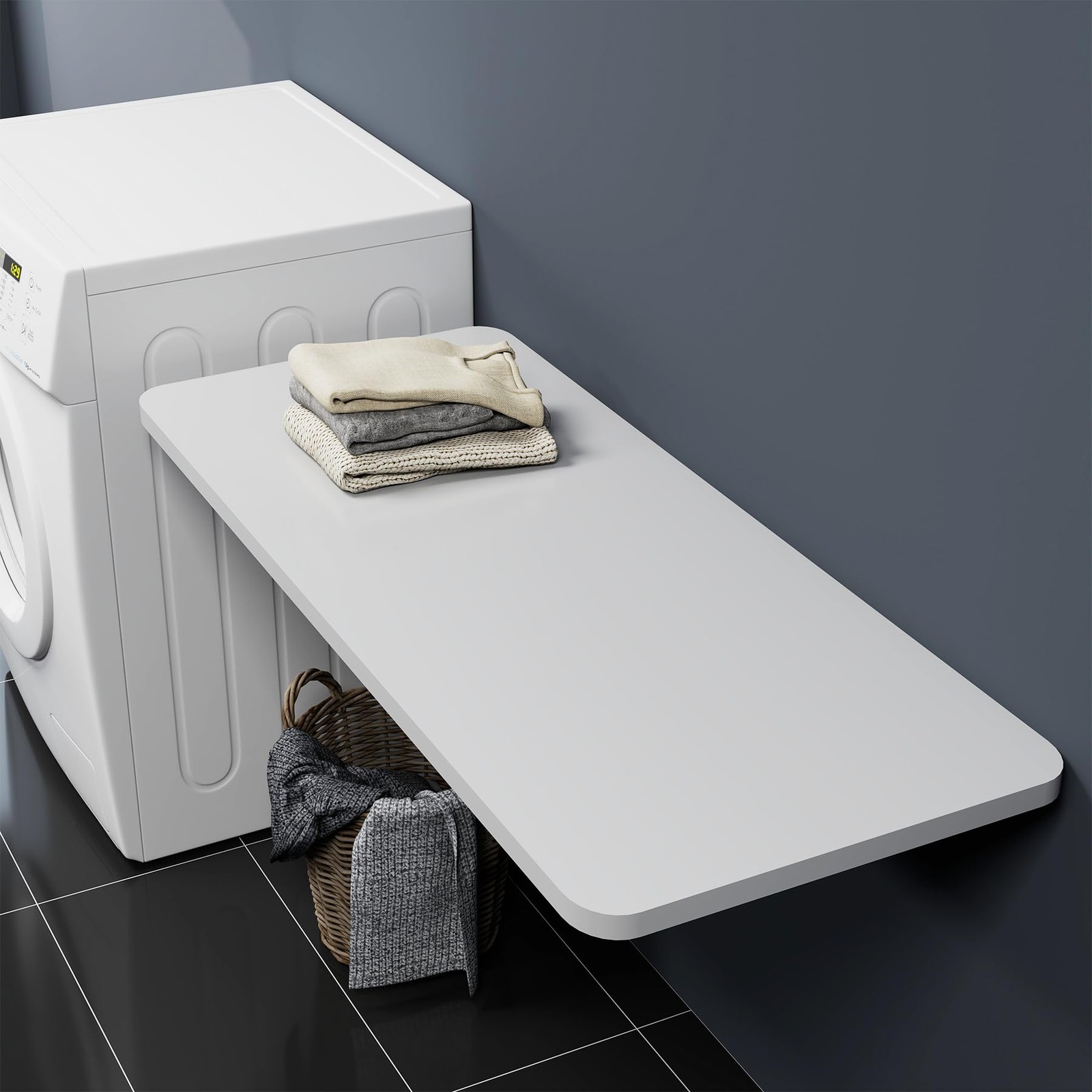 Create Extra Counter Space - 47.2 x 19.7 Wall Mounted Folding Table