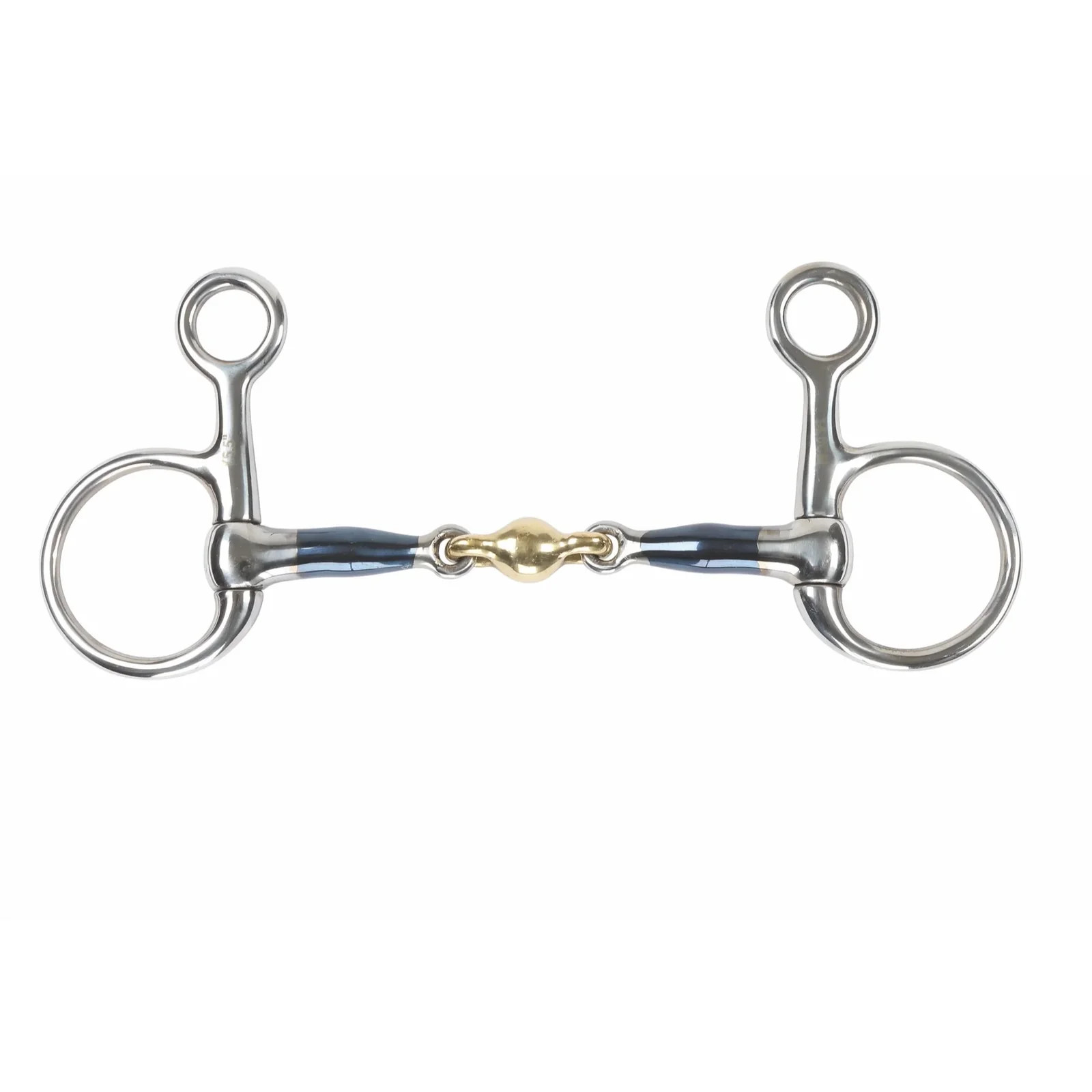 Shires Blue Sweet Iron Hanging Cheek Baucher Bit with Lozenge - Multiple Sizes