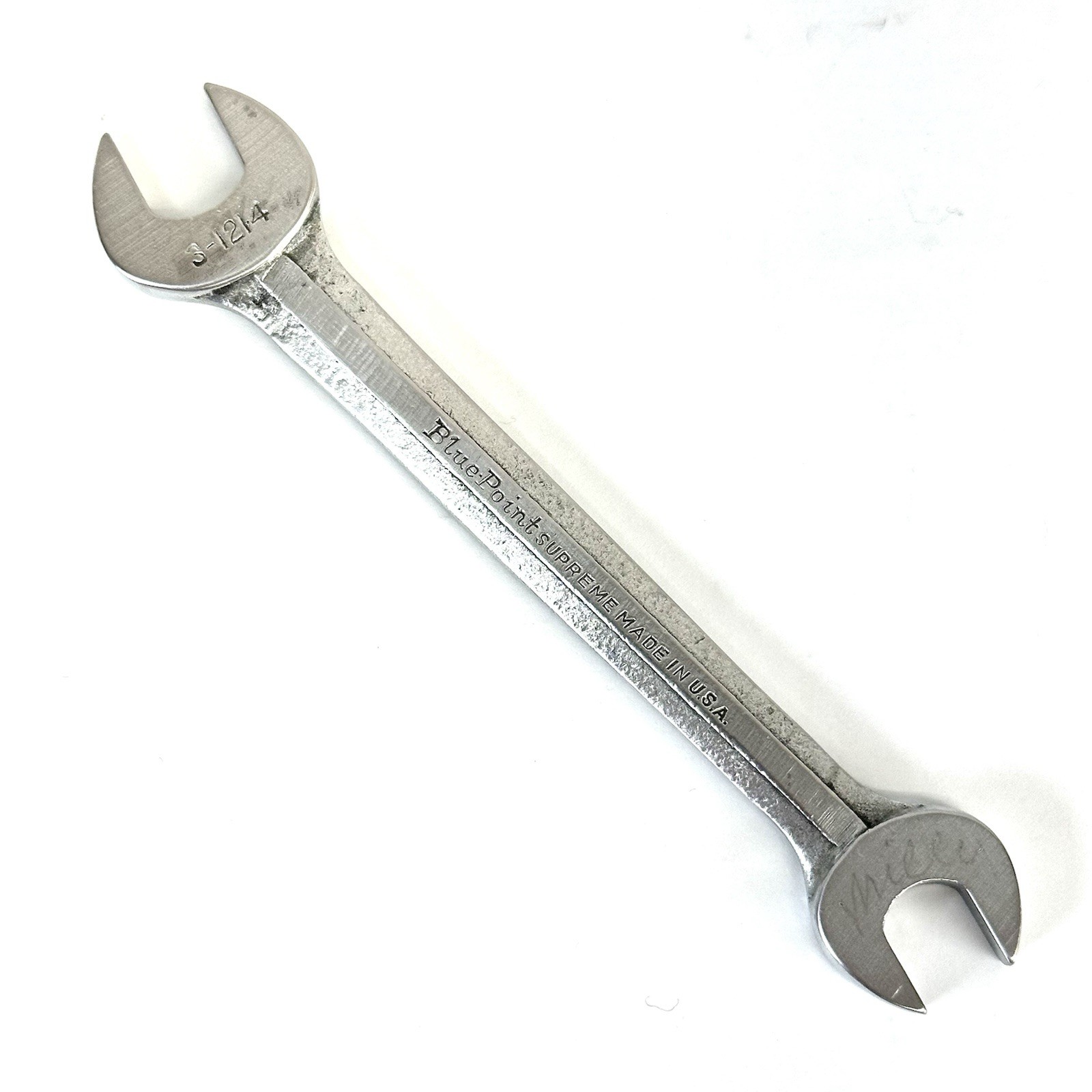 Blue-Point Supreme S-1214 3/8" x 7/16" Open End Wrench - Made in USA