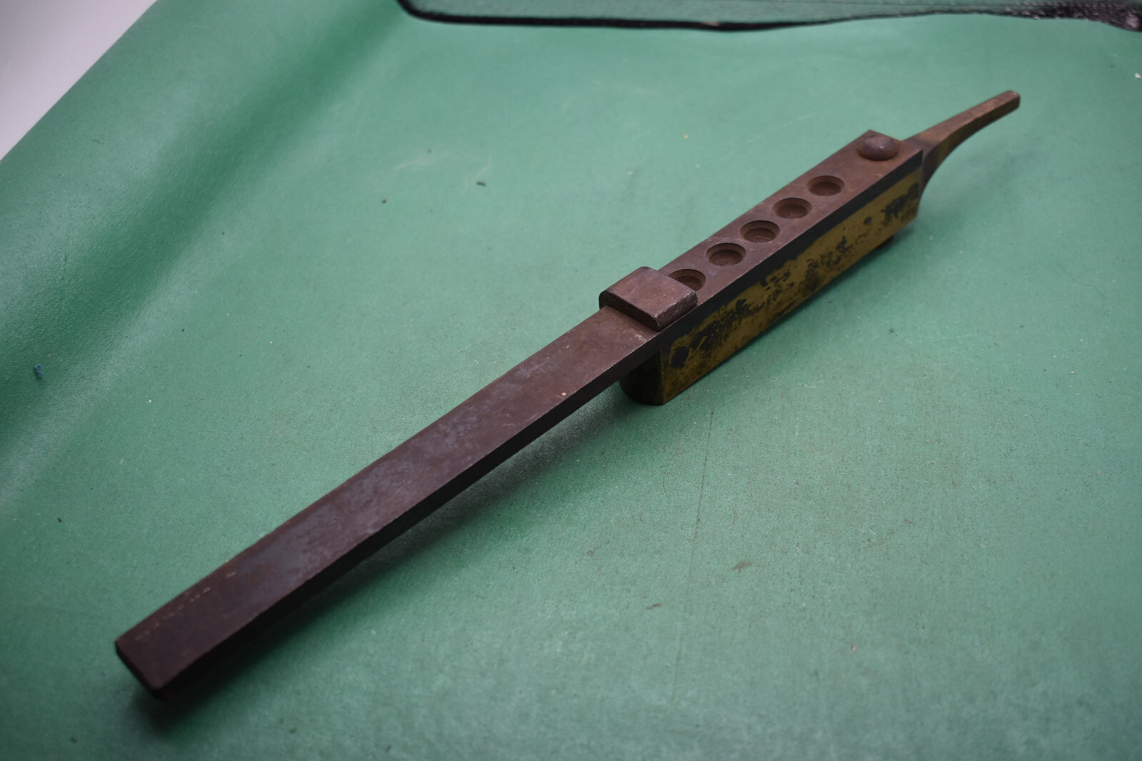 Antique Gang  Mold Heavy Brass 5 Cavity .44, .87 long interesting