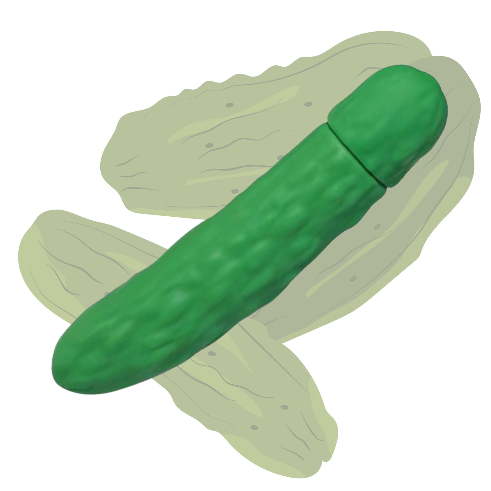 Discreet Pickle-Shaped Vibrator Multi-speed Vibrating Teaser Orgasm Stimulator