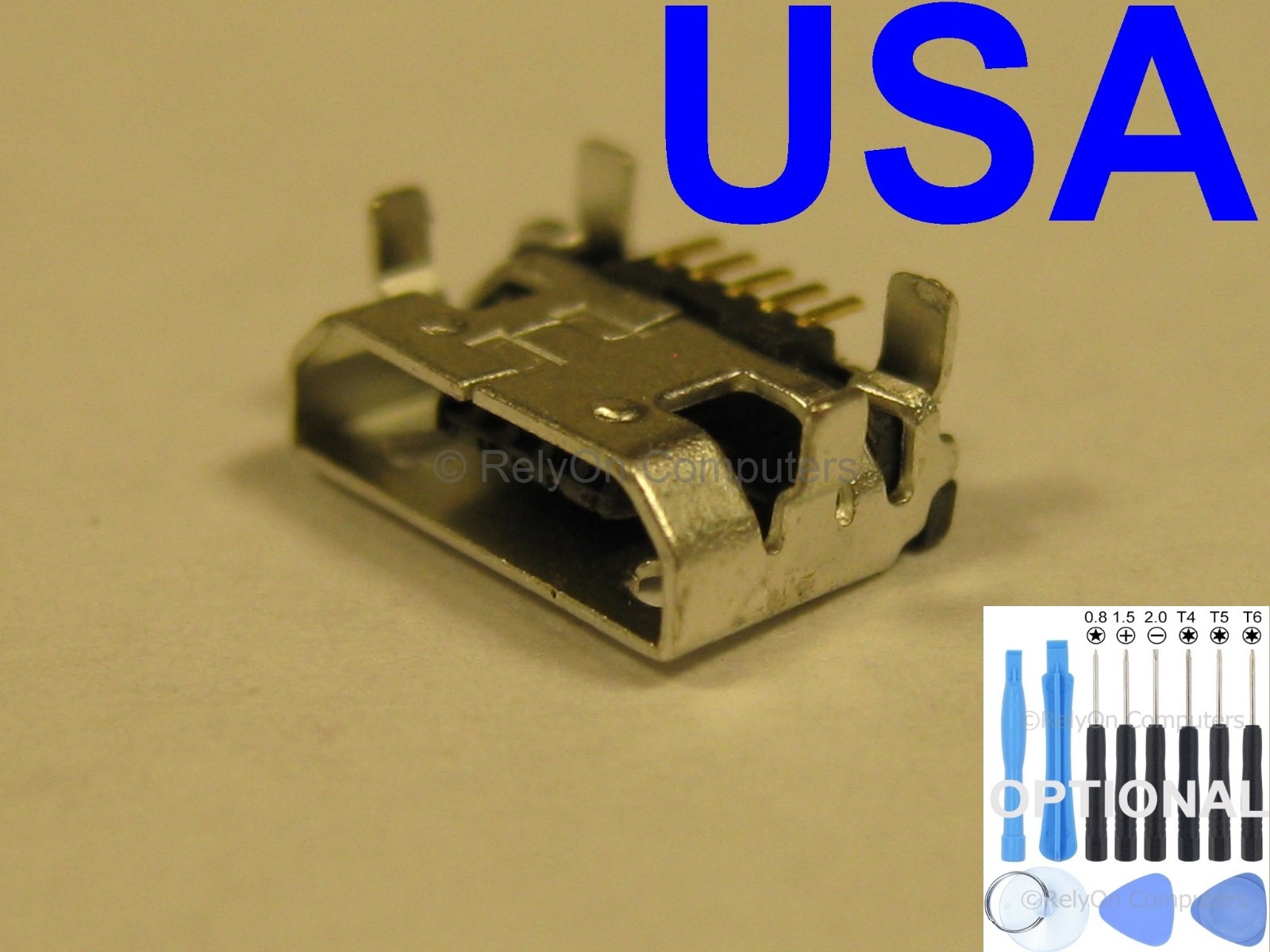 Micro USB Charging Port Charger Sync Connector for Dell Venue 8 T02D Tablet USA