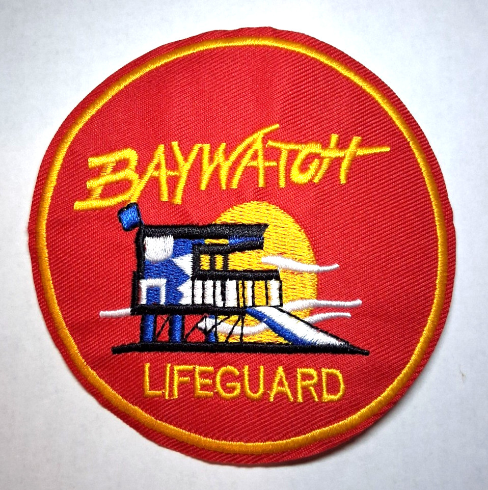 Baywatch Lifeguard Patch - TV Show Beach Water Rescue - Free Tracked US Shipping