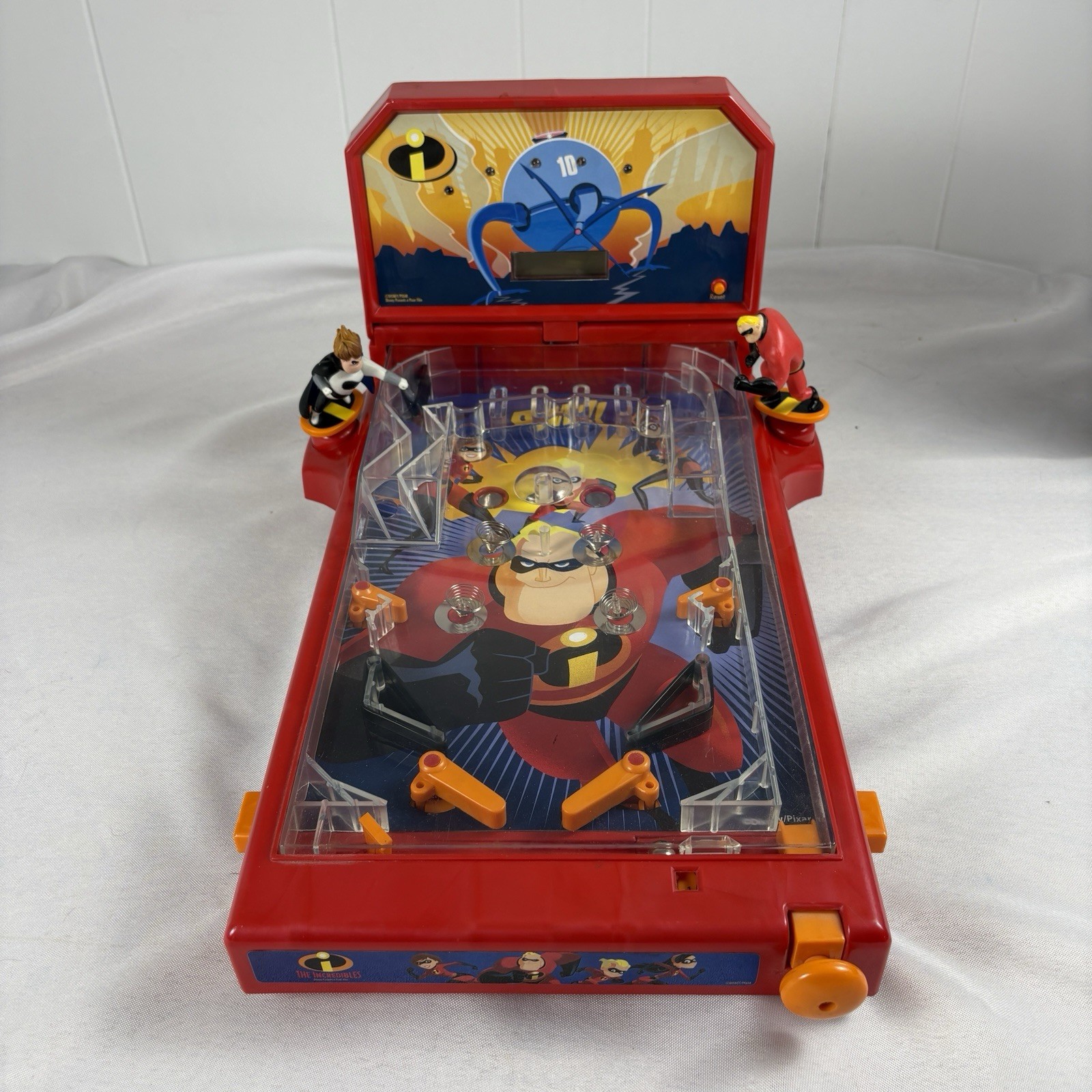 AS IS The Incredibles Disney Tabletop Electronic Pinball Machine