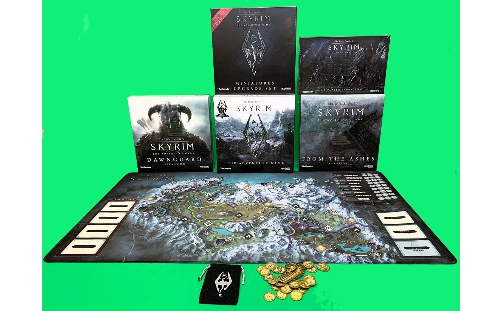 The Elder Scrolls V Skyrim The Adventure Board Game Mega Bundle ($617 Value)
