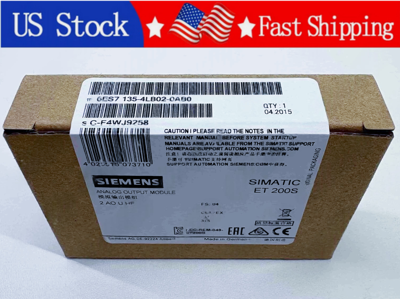 6ES7 135-4LB02-0AB0 1PCS New SIEMENS 6ES7135-4LB02-0AB0 Module  Fast delivery