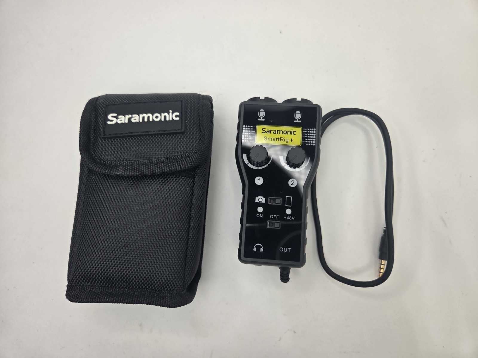 Saramonic SMARTRIG+ 2-CH AUDIO INTERFACE W/ XLR, 1/4" 1/8” INPUTS CAMERA PHONES