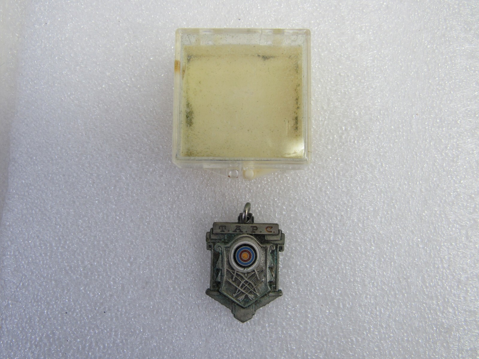 Vintage 1960's T.A.P.C. Archery Tournament Silver Medal or Necklace Pendant
