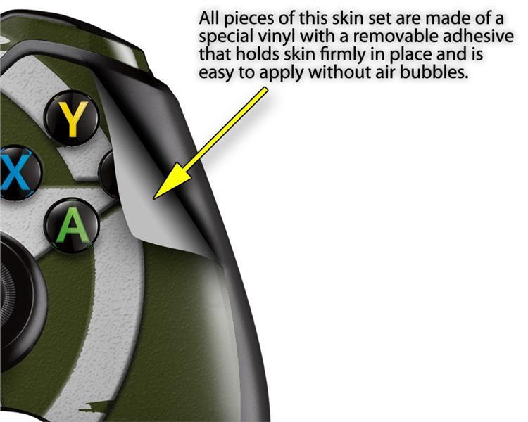 Distressed Army Star Skin Set fits XBOX One Console Controllers