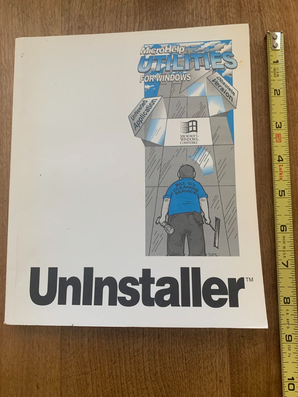 Vintage 'Microhelp Utilities For Windows Uninstaller' - Handbook - NWOT