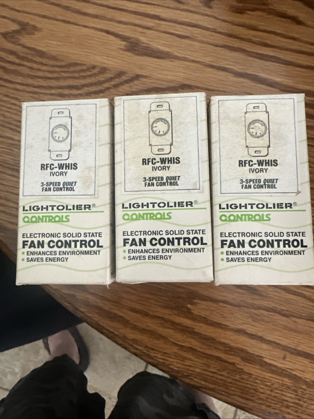 Lot of 3 LightOlier Radiant Whispurr Fan Control, RFC-WHIS4 1.5 Amp, New