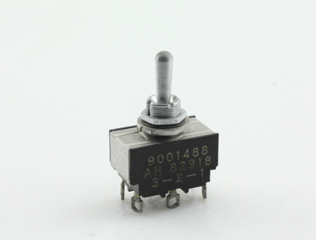 Vintage Arrow Hart A-H DPDT Momentary Center Toggle Switch On Off ON 6 Terminals
