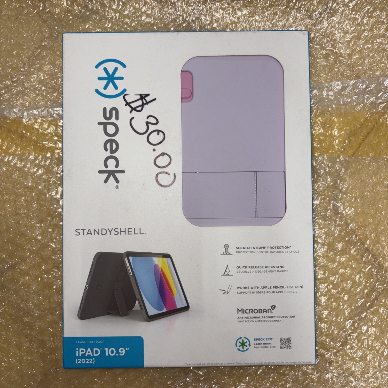 Speck Standyshell Case for Apple iPad 10.9" 10 Gen 2022 Lilac