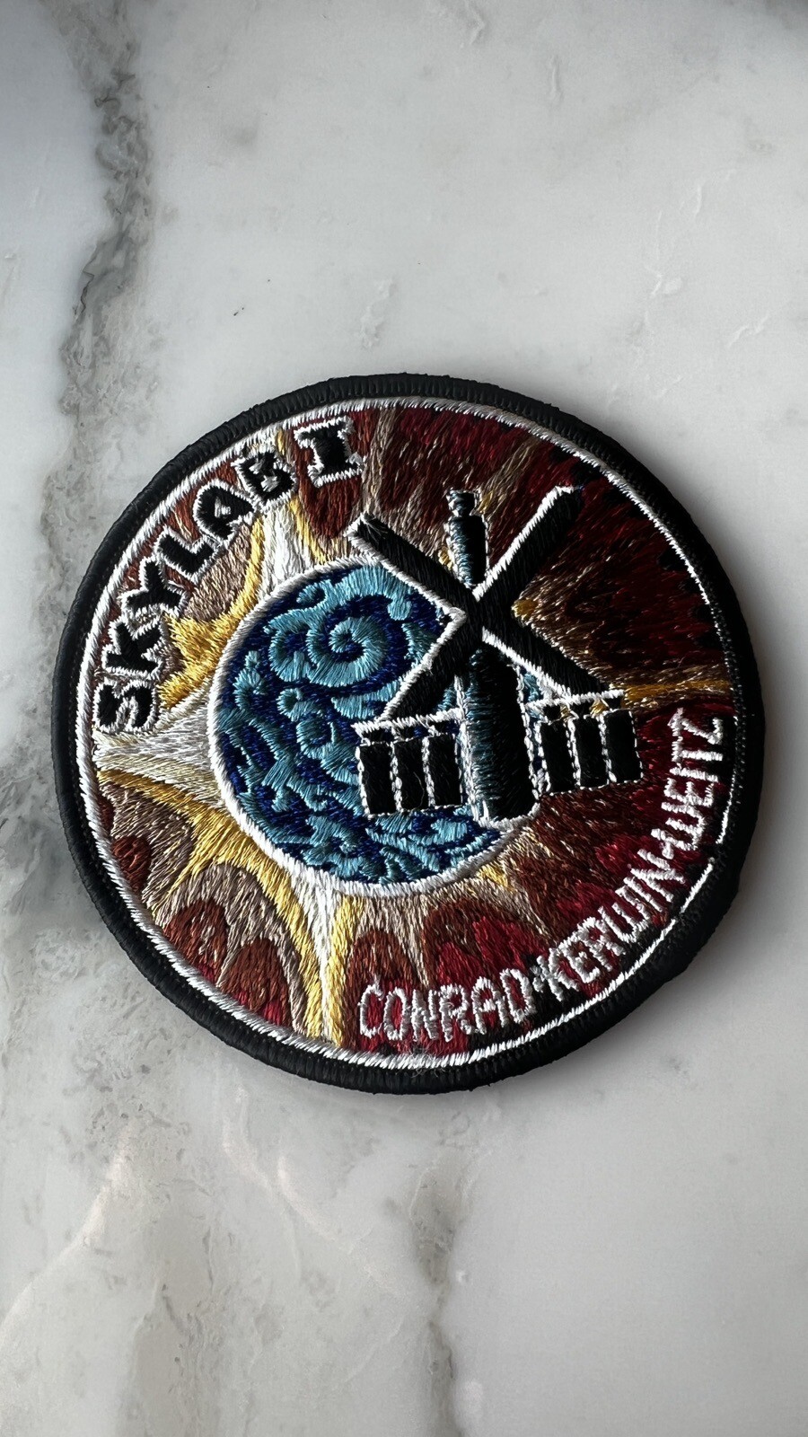 Skylab Mission Conrad Kerwin Weitz Embroidered Patch Vintage . New