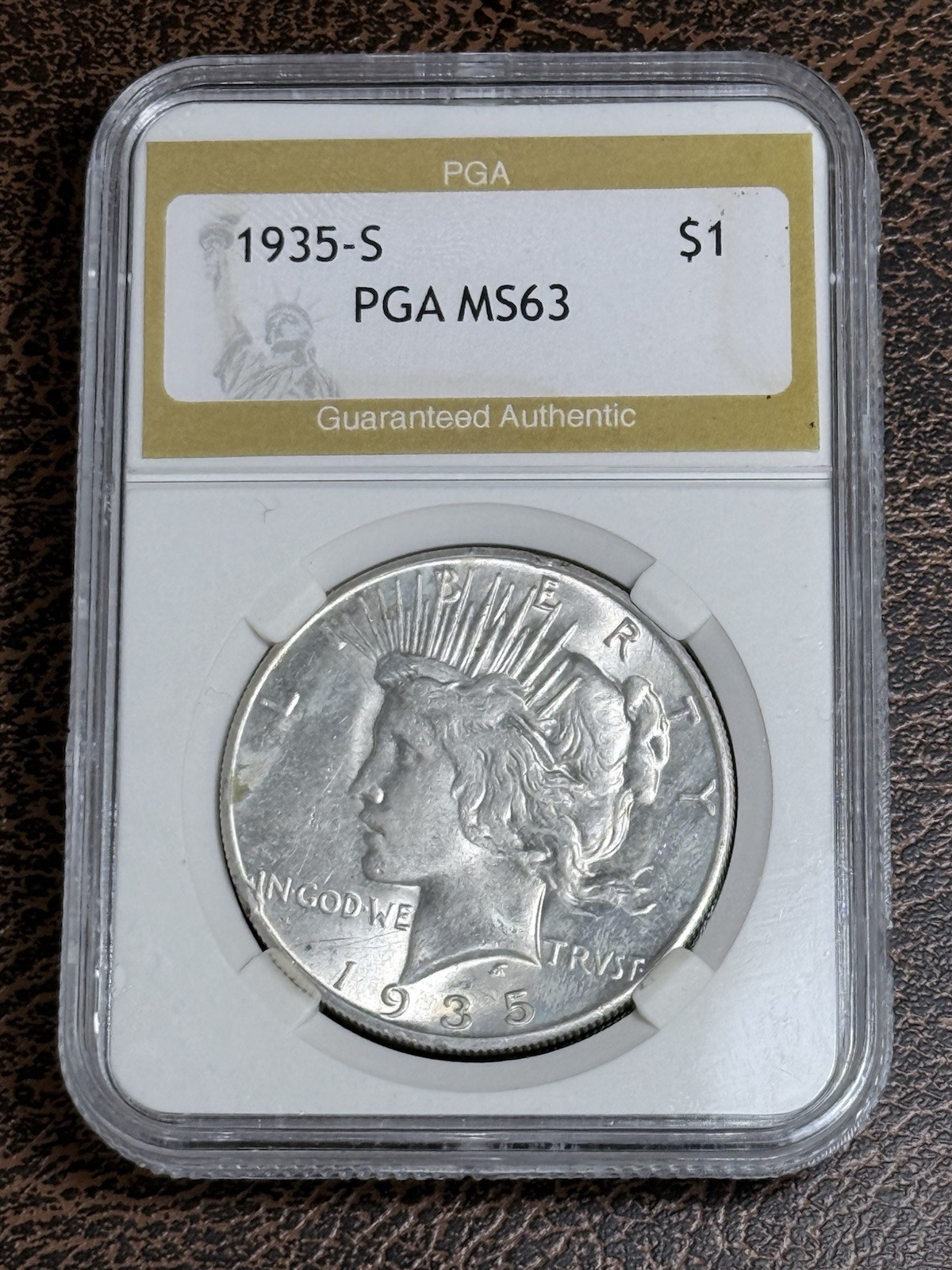 1935 S Peace Dollar,  Silver Dollar, Nice, Free Shipping