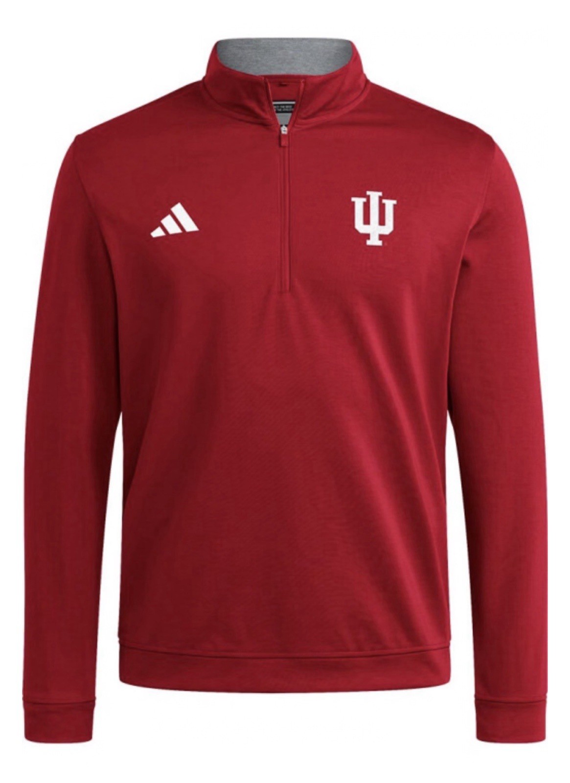 NWT Adidas Indiana Hoosiers Elevated 1/4 Zip Pullover Jacket Mens MEDIUM $100