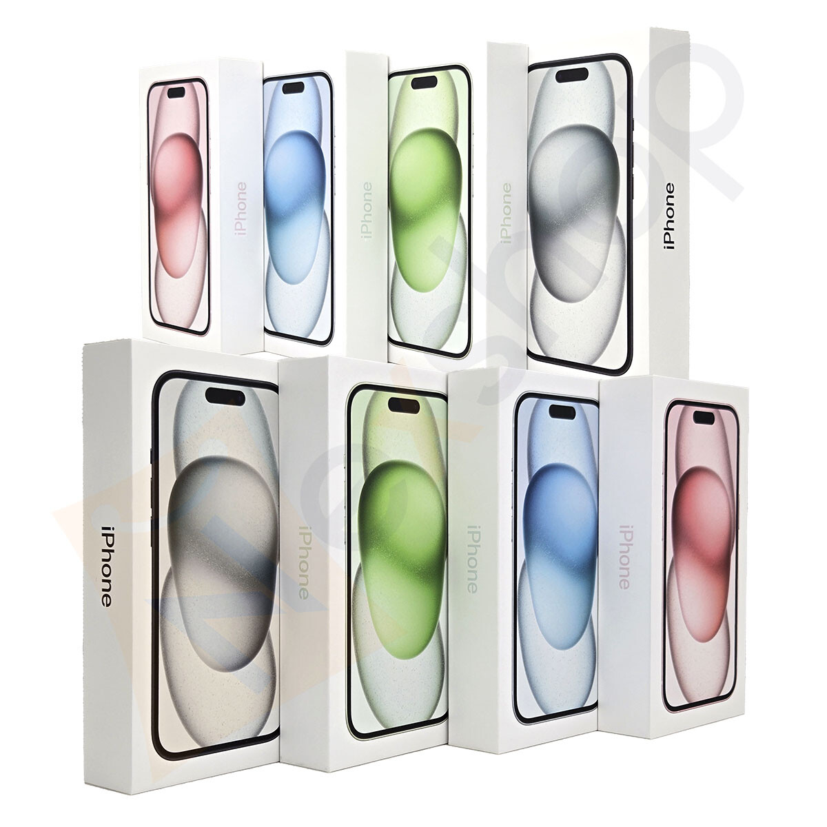 Original BOX for Apple iPhone 15 or 15 Plus with Sticker & Manuals - All Color
