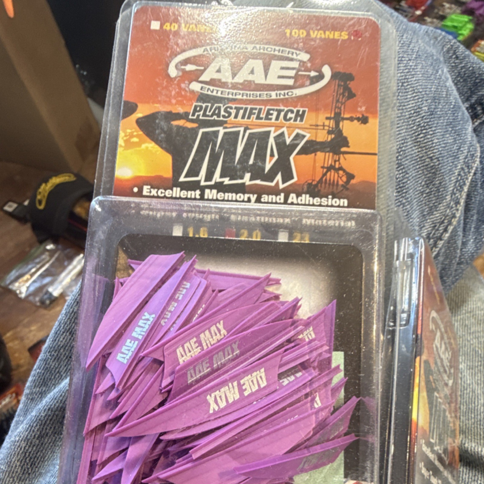 AAE Plastifletch Max - Purple Plastic Vanes 100 Pack PMA20PR100