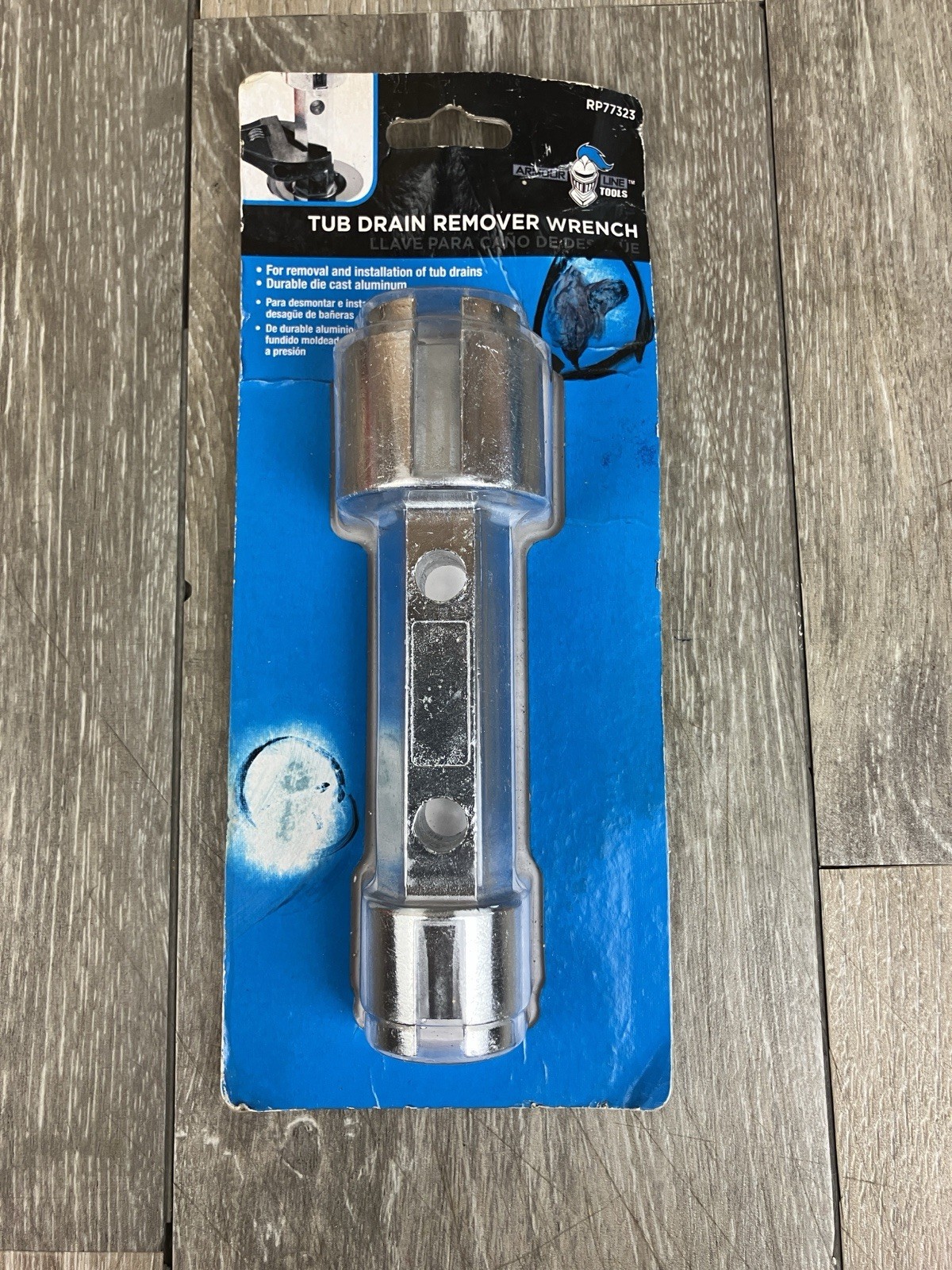 Armour Line RP77323 Tub Drain Remover Wrench-Die-Cast Aluminum Tub Drain Tool