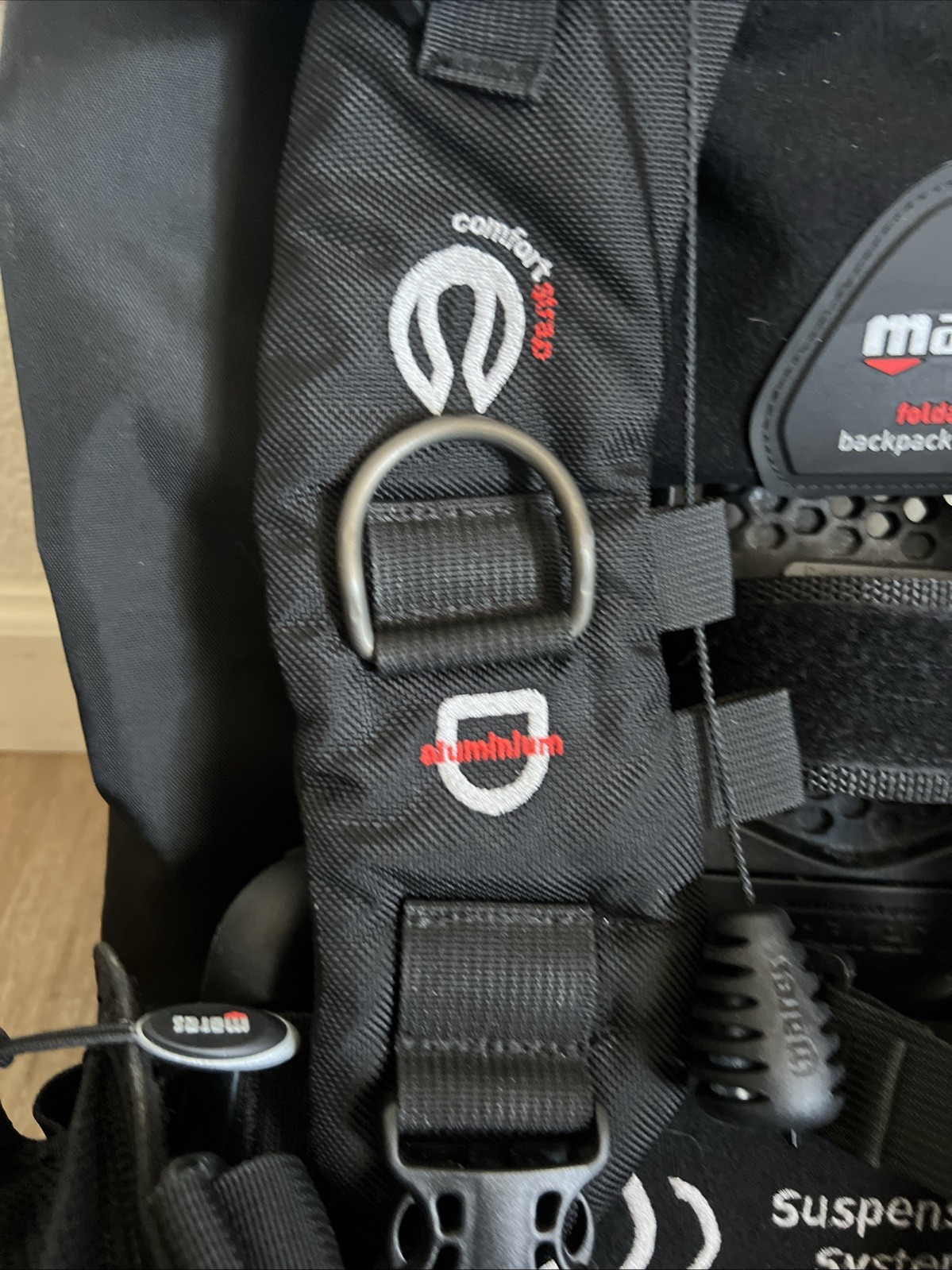 Mares Foldable Backpack System Diving Backpack S XS BC Scuba Excellent Condition